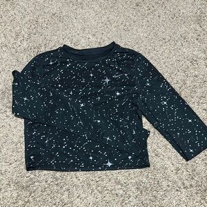 Nike Black and White Long Sleeve Tee